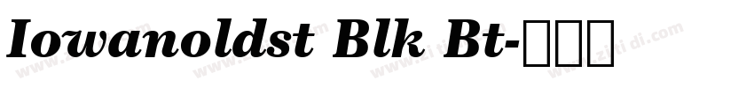 Iowanoldst Blk Bt字体转换